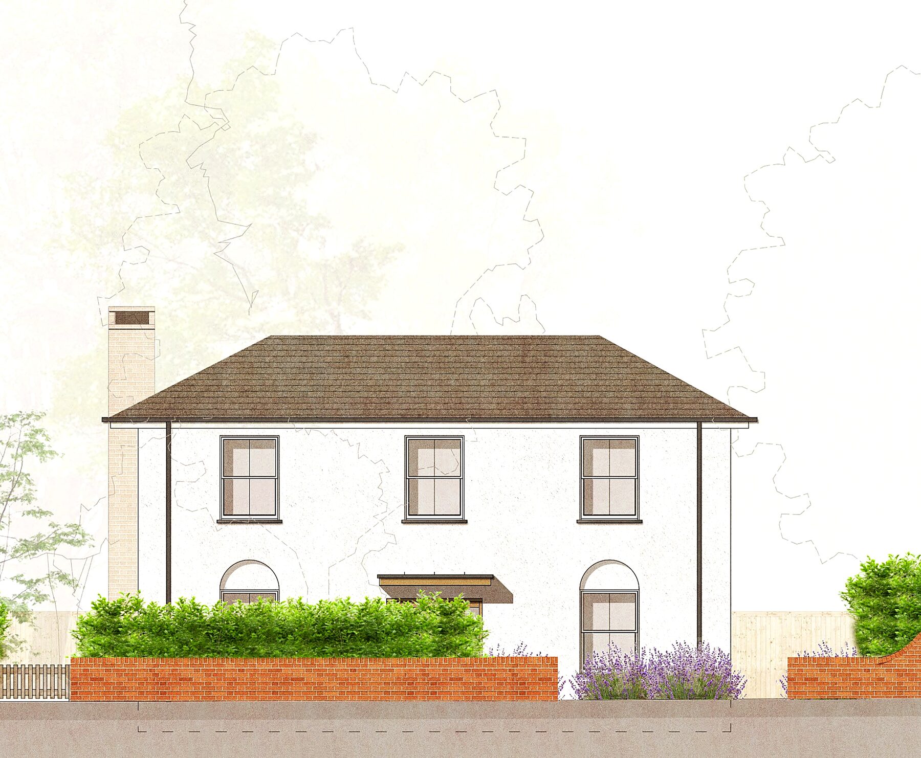 Widford — proposed front elevation